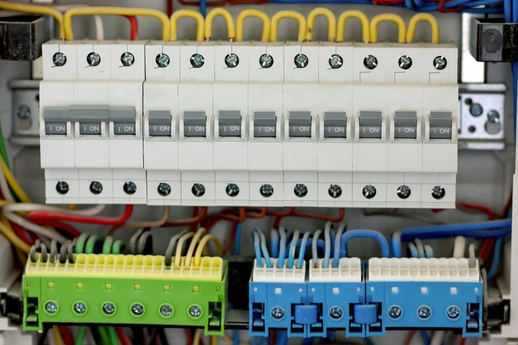 Electical distribution fuseboard. Electrical supplies.